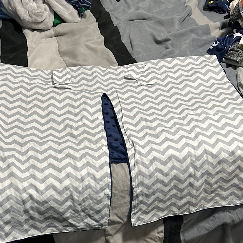 Gray Chevron Kids Blanket